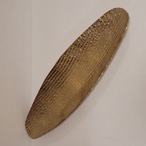 Gorgeous Gold Colored Metal Tray from India.